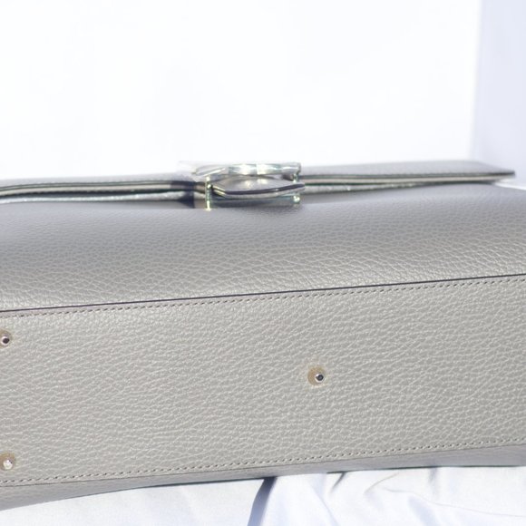 New with Gucci Dust Bag Gucci Large Top Handle Interlocking GG Crossbody in Gray - Picture 2 of 5